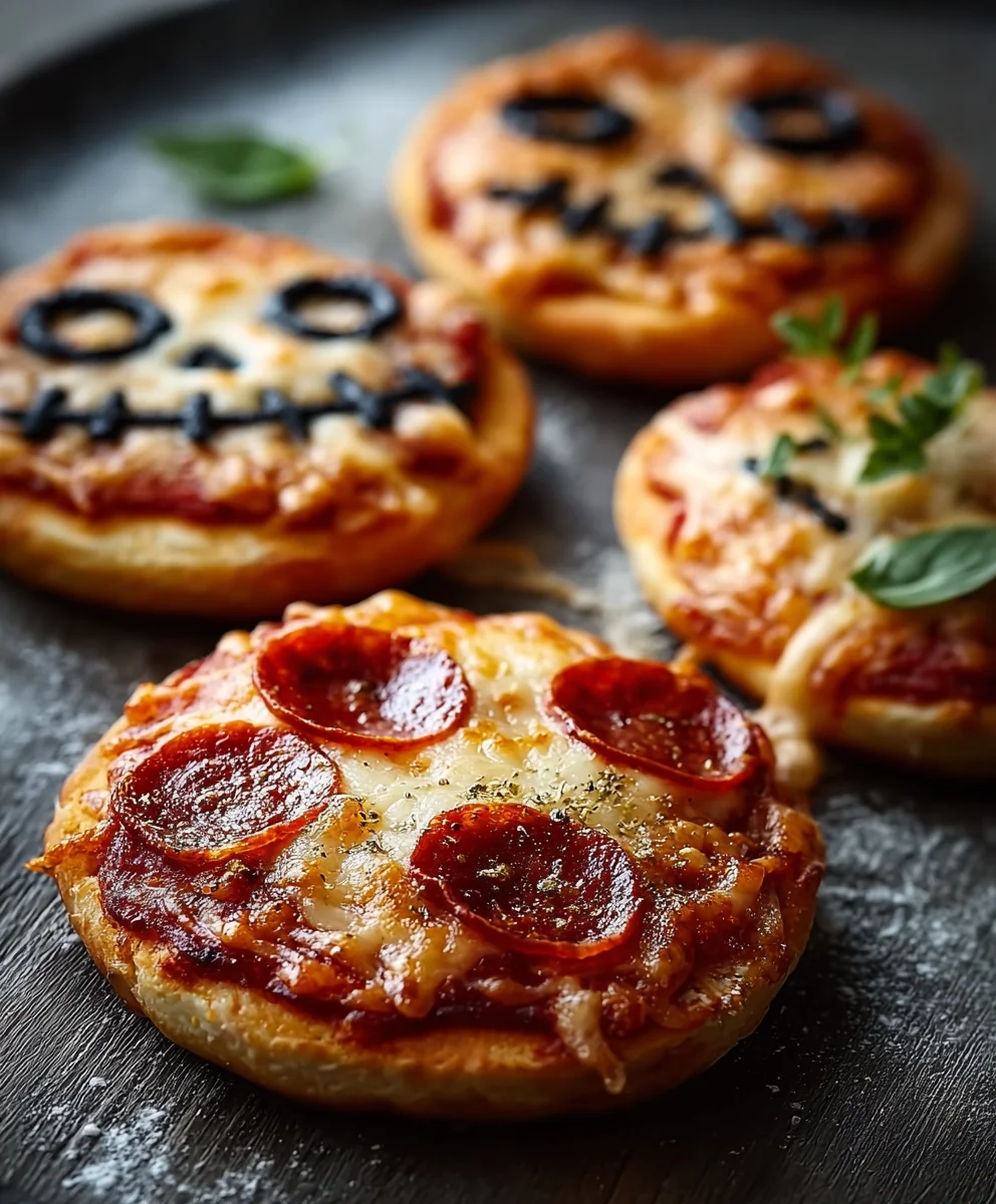Mini Pizzas Halloween Faciles et Rapides